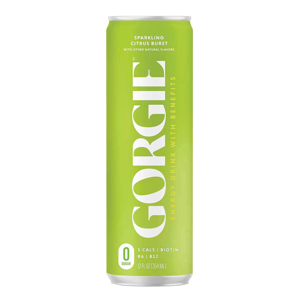 slide 1 of 1, Gorgie Sparkling Citrus Burst Energy Drink with Benefits 12 fl oz, 12 oz
