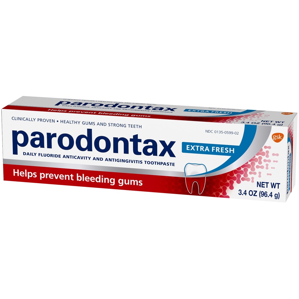 slide 3 of 3, Parodontax Extra Fresh Toothpaste For Bleeding Gums, 3.4 oz