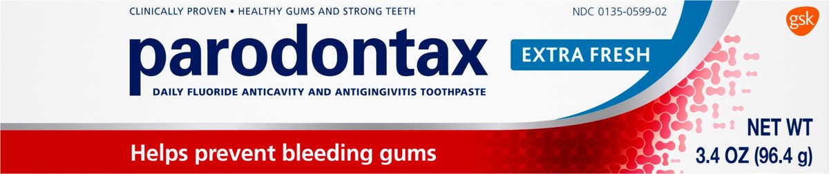 slide 4 of 10, Parodontax Gingivitis Toothpaste for Bleeding Gums, Extra Fresh - 3.4 Ounces, 3.4 oz