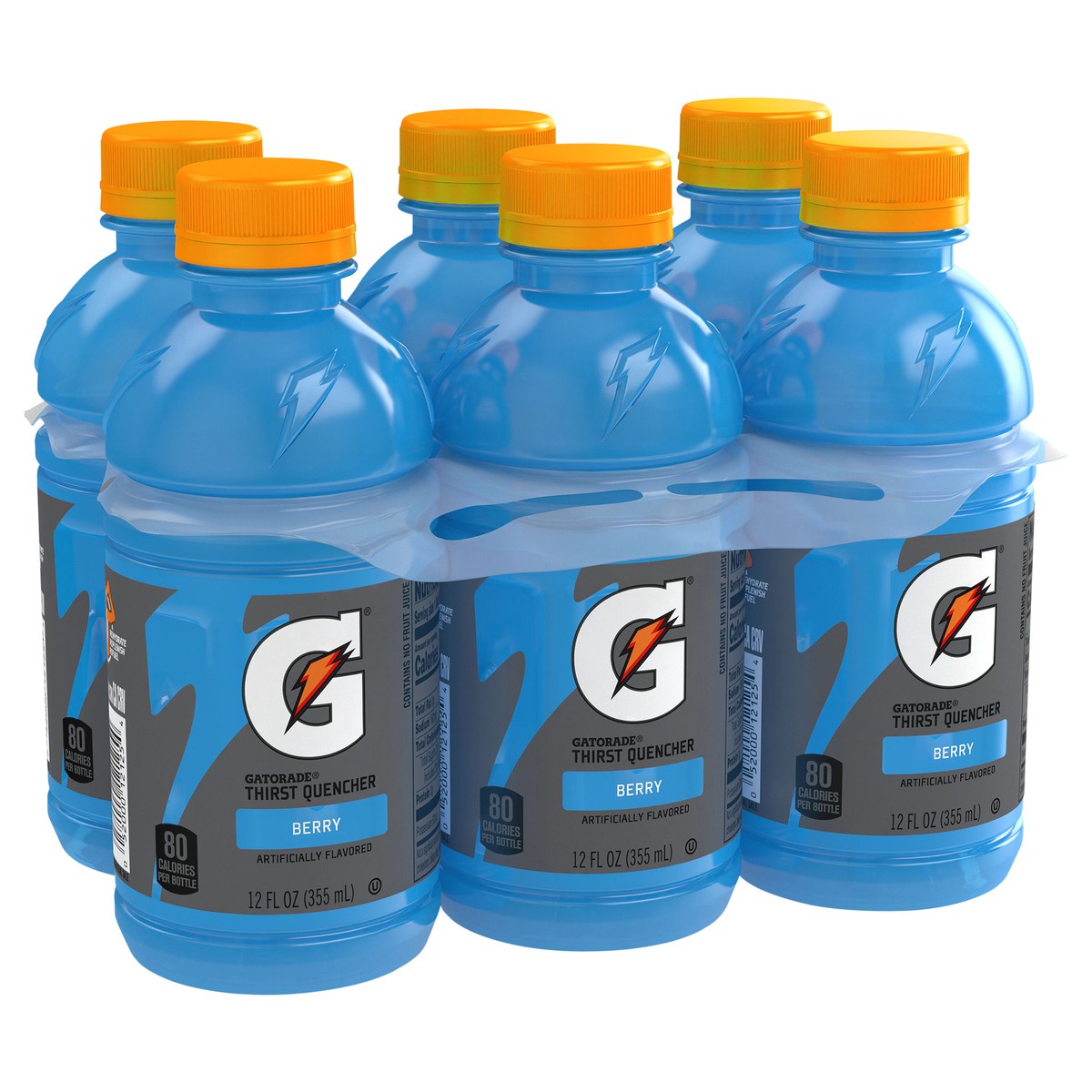 slide 3 of 9, Gatorade Thirst Quencher Berry Artificially Flavored - 6 ct, 6 ct; 12 fl oz