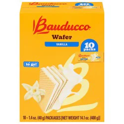 Bauducco Vanilla Wafer - 10 x 1.4 oz Packs