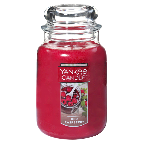 slide 1 of 1, Yankee Candle Large Jar Red Raspberry, 22 oz