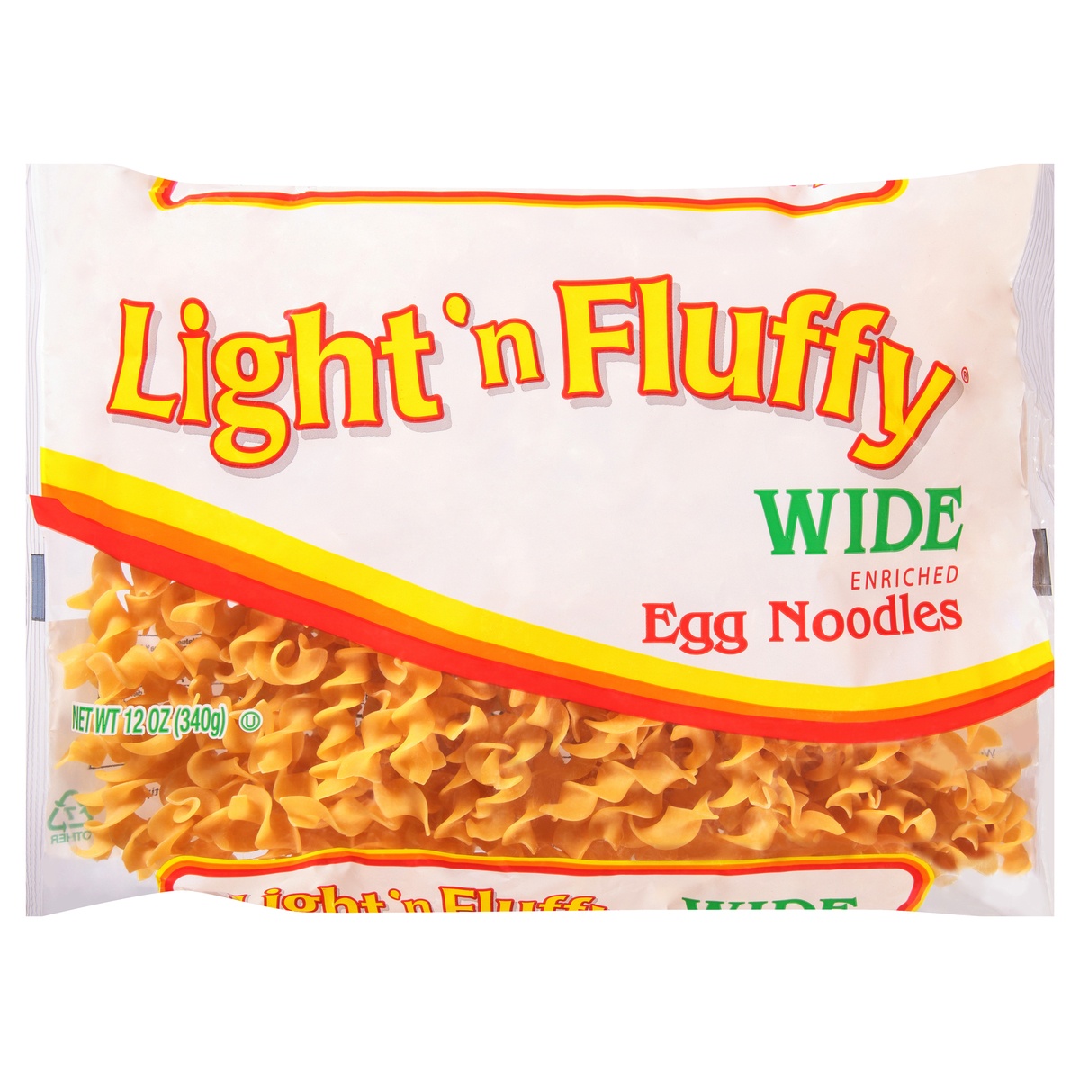 slide 1 of 6, Light 'n Fluffy Wide Egg Noodles, 12 oz