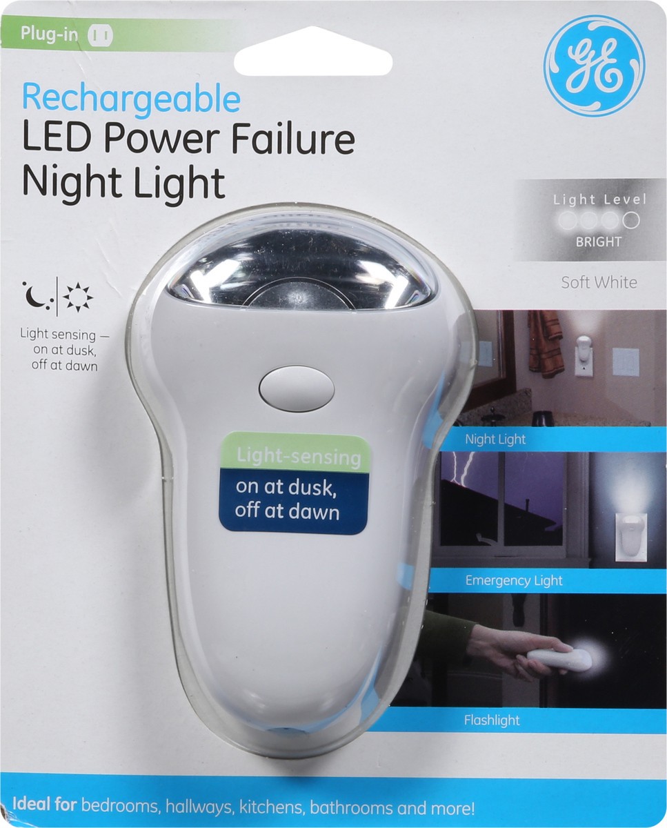 slide 6 of 12, GE Power Failure LED Rechargeable Night Light 1 ea, 1 ct