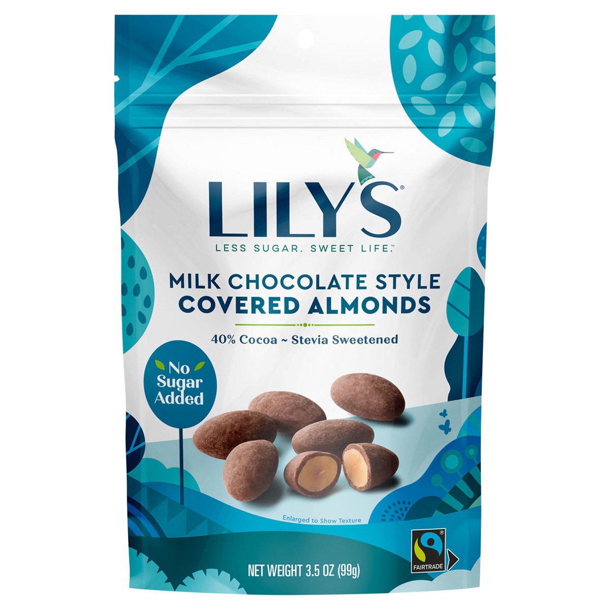 slide 1 of 8, Lily's Sweets Lilys Almonds Covered Milk Chocolate Style, 3.5 oz