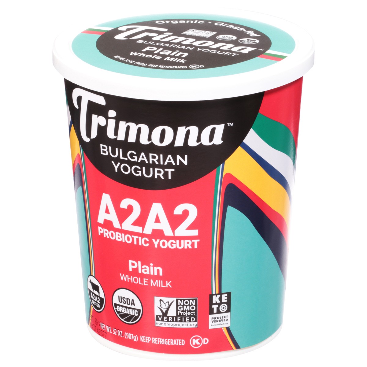 slide 6 of 14, Trimona Org Plain Whole Milk Yogurt, 32 oz