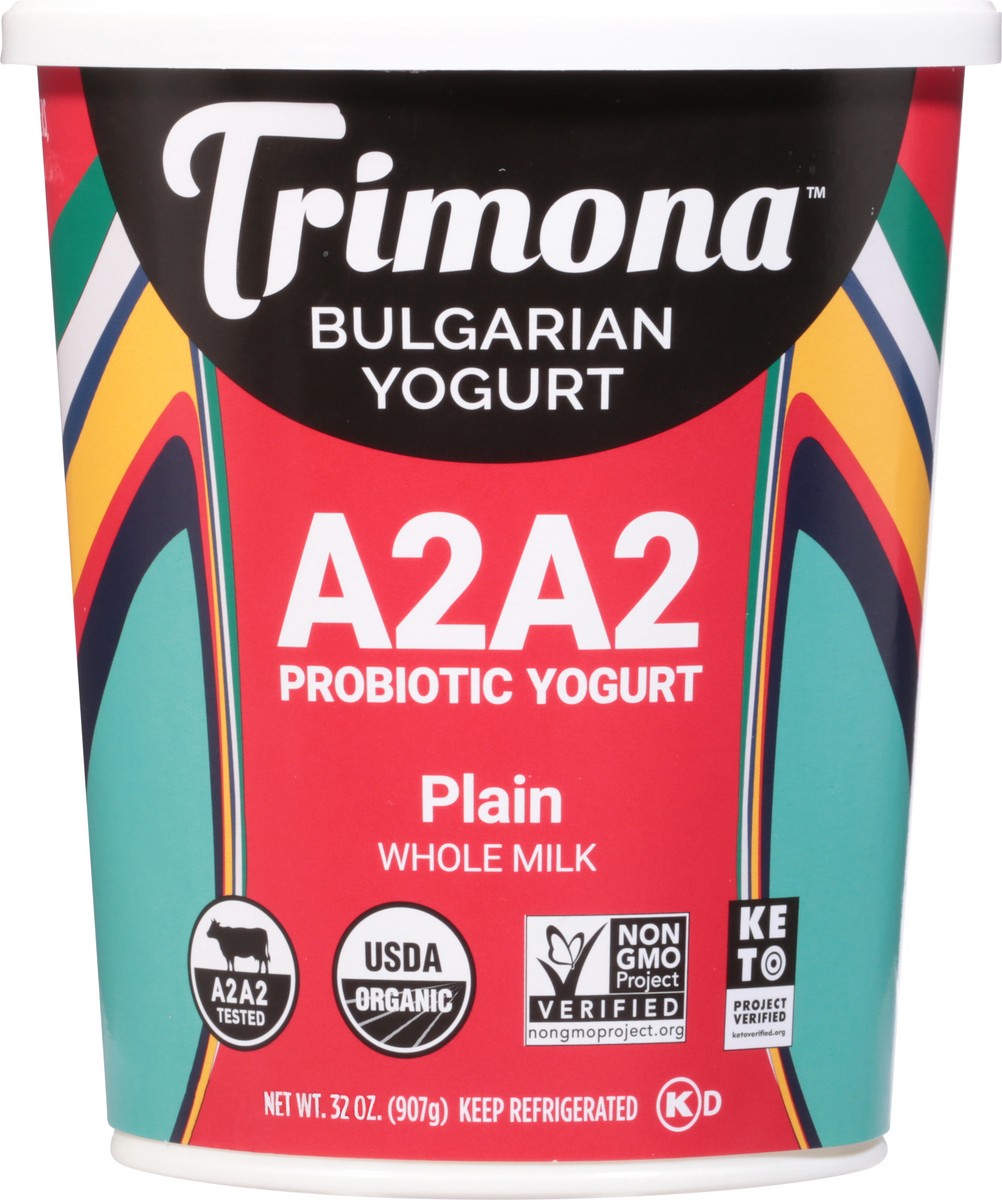 slide 3 of 14, Trimona Org Plain Whole Milk Yogurt, 32 oz