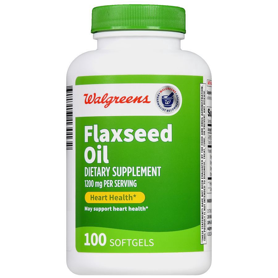 slide 3 of 5, Walgreens Broadline Flaxseed Oil 1200 mg, 100 ct