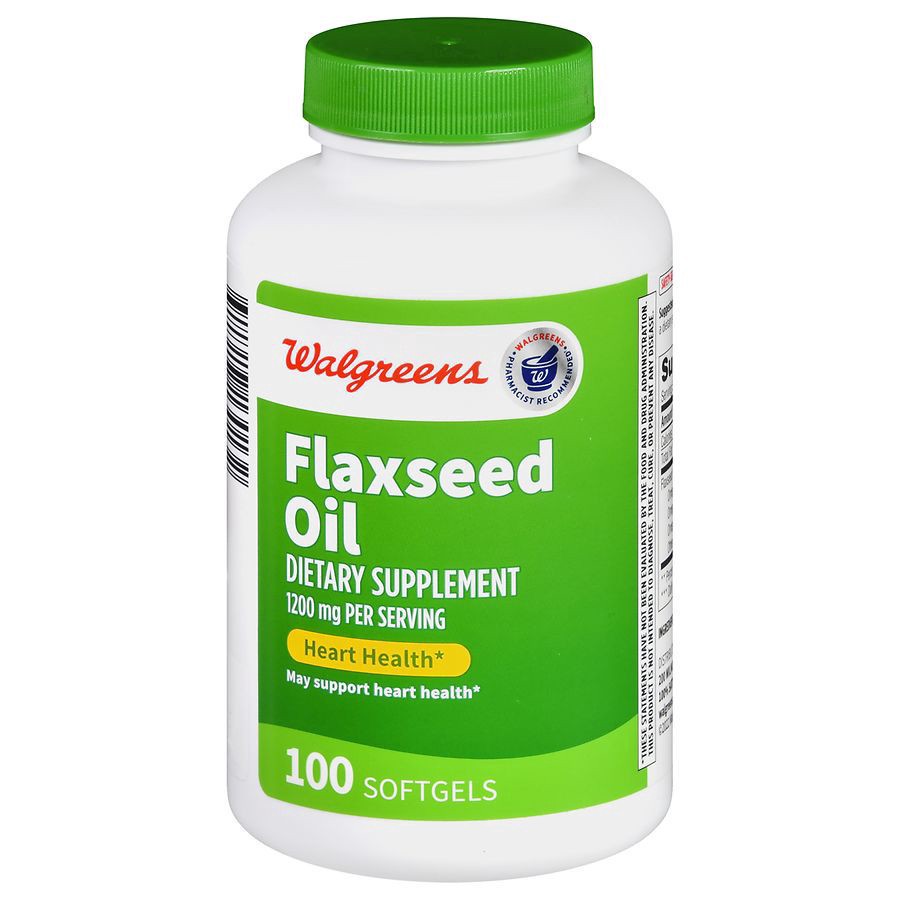 slide 1 of 5, Walgreens Broadline Flaxseed Oil 1200 mg, 100 ct