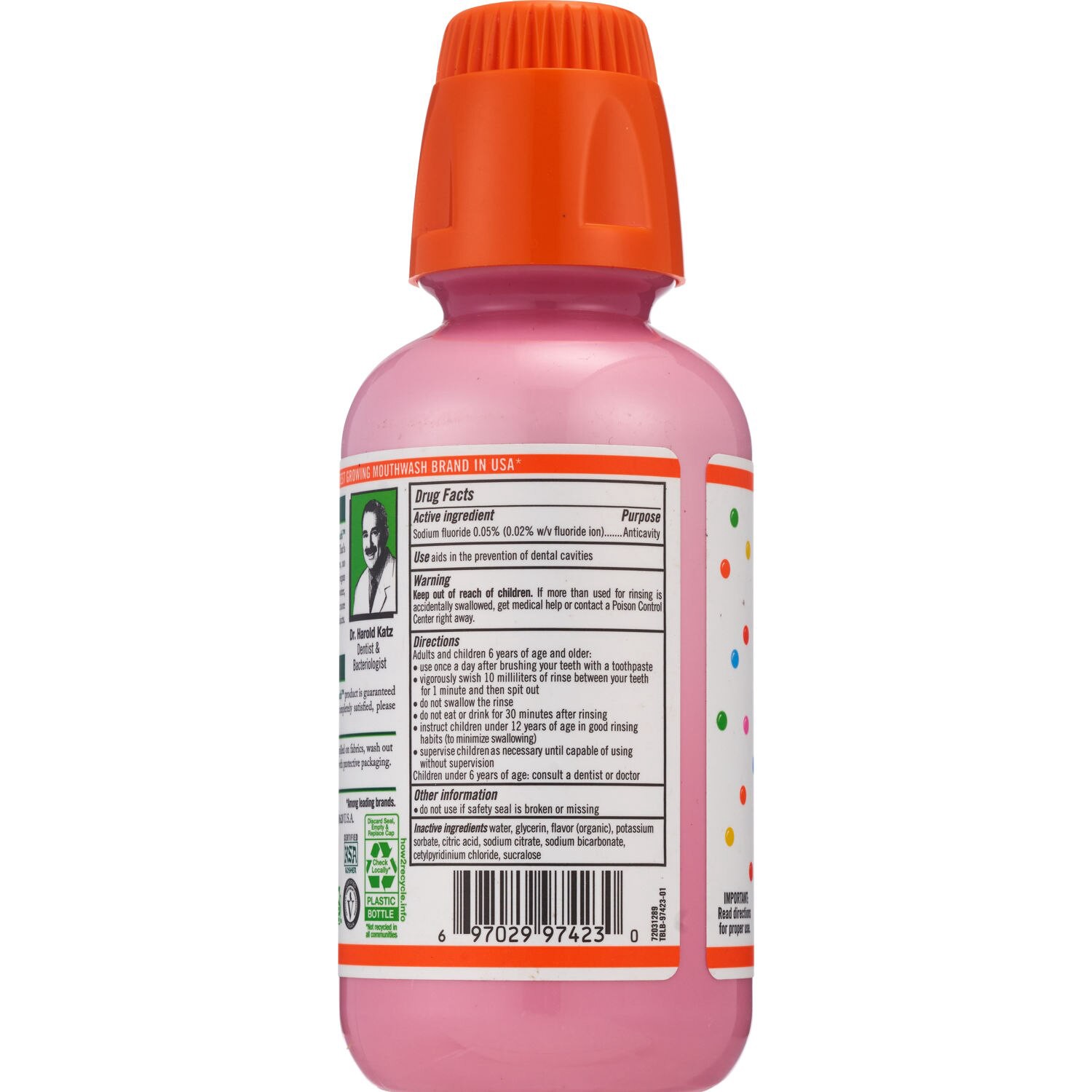 slide 4 of 4, TheraBreath Kids Anticavity Fluoride Oral Rinse - Bubblegum Blast, 10 fl oz