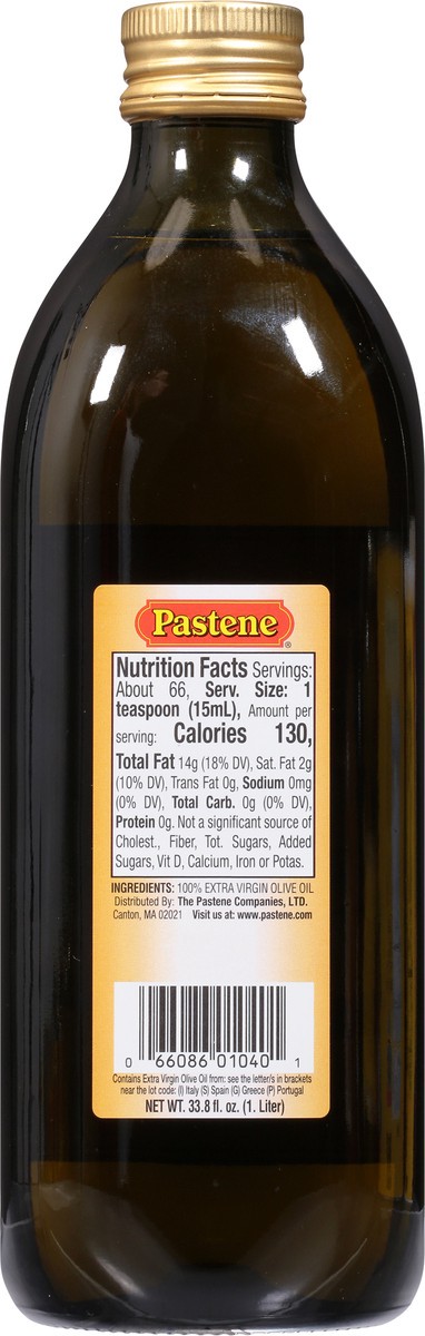 slide 2 of 9, Pastene Extra Virgin Olive Oil, 33.79 fl oz