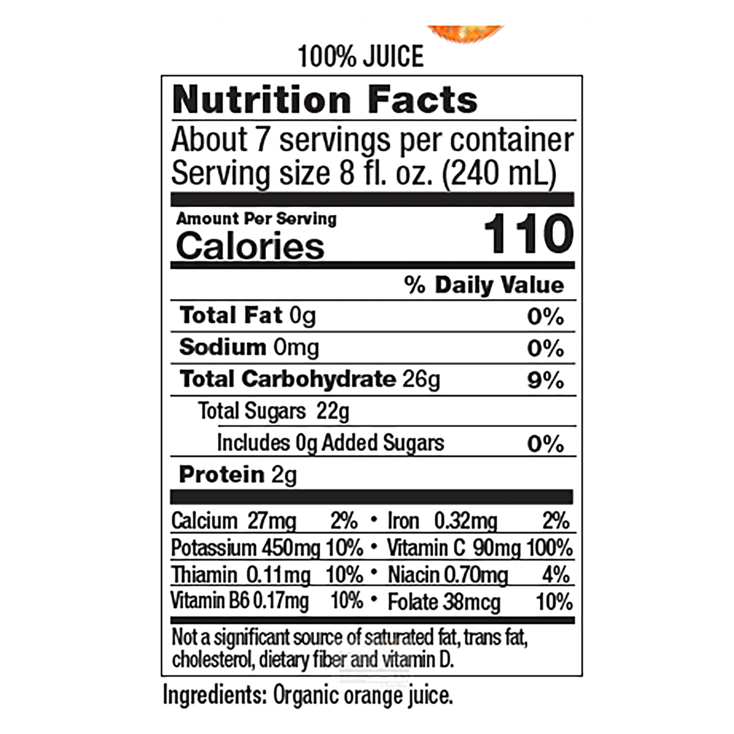 slide 2 of 2, Uncle Matt's Juice, Organic, Orange, Pulp Free, 52 oz