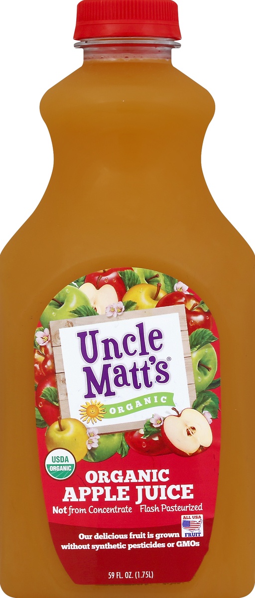 slide 4 of 4, Uncle Matt's Organic Apple Juice, 59 fl oz