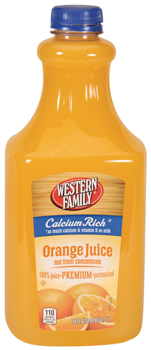 slide 1 of 1, Western Family Calcium Rich Orange Juice - 59 oz, 59 oz