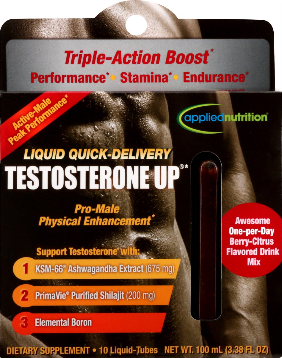 slide 11 of 13, Applied Nutrition Liquid-Tubes Testosterone Up 10 ea, 10 ct