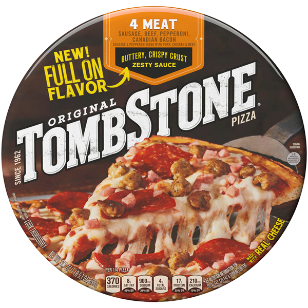 slide 1 of 6, Tombstone Pizza Original Four Meat, 23 oz