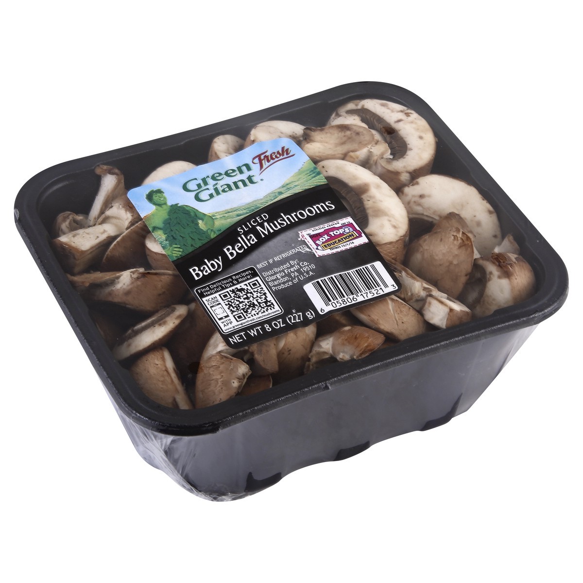 slide 4 of 5, Green Giant Sliced Baby Bella Mushrooms, 8 oz