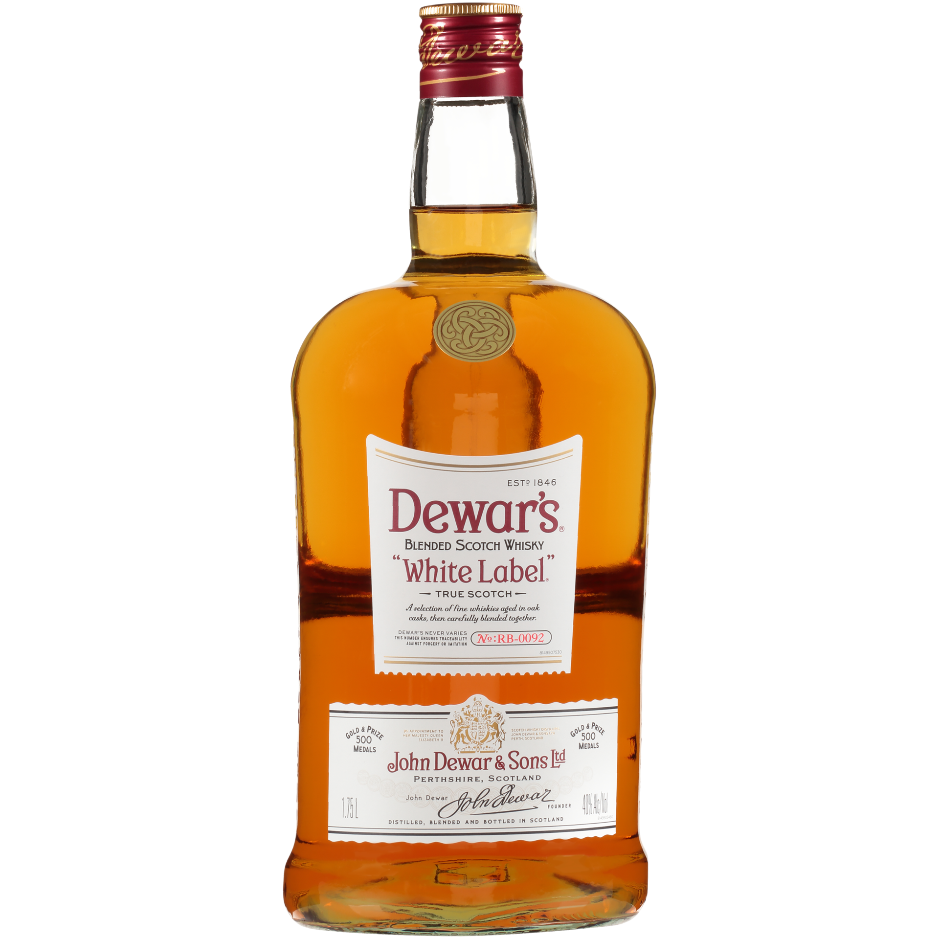 slide 2 of 5, Dewar'S White Label Blended Scotch Whisky 40% 175Cl/1.75L, 1.75 liter