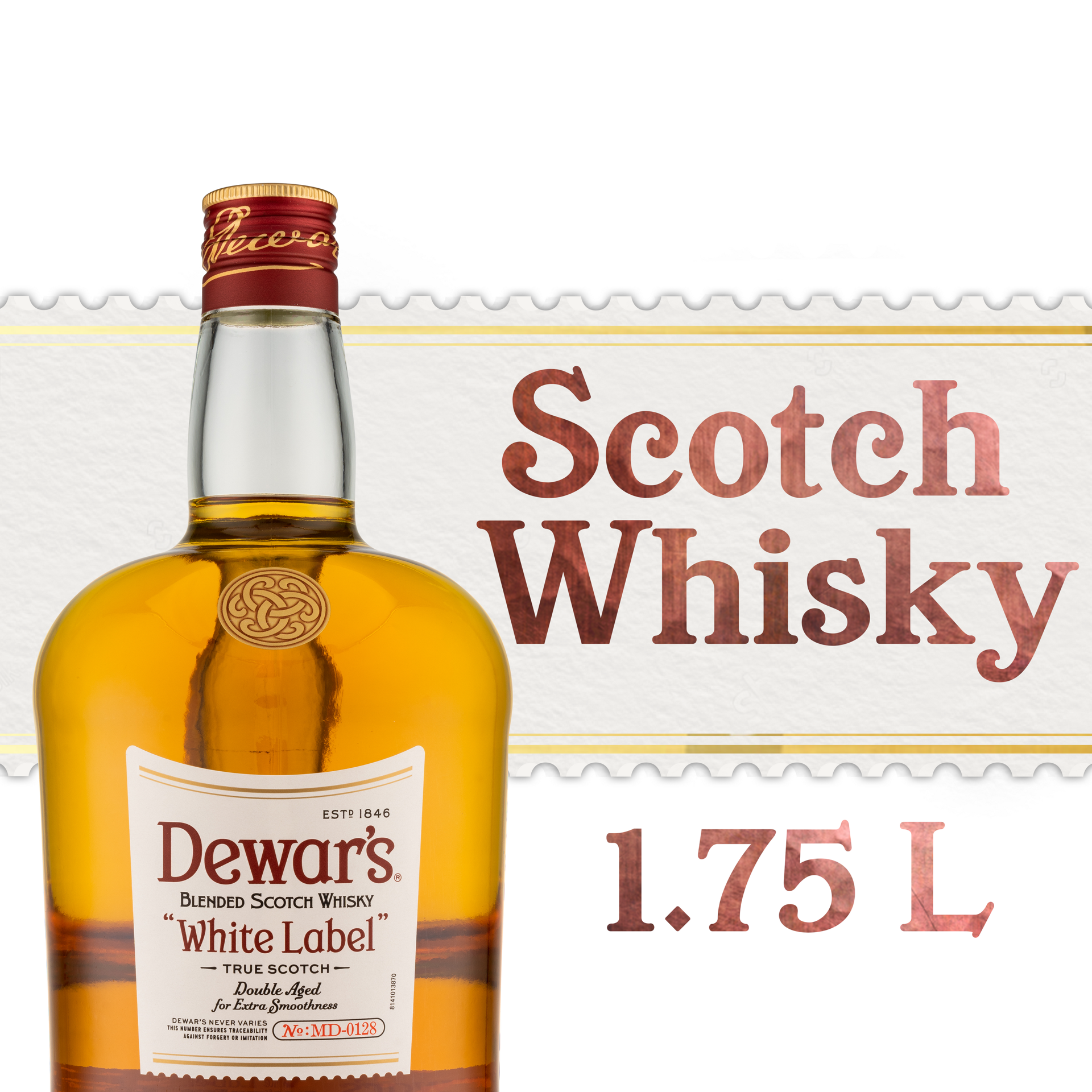 slide 1 of 5, Dewar'S White Label Blended Scotch Whisky 40% 175Cl/1.75L, 1.75 liter