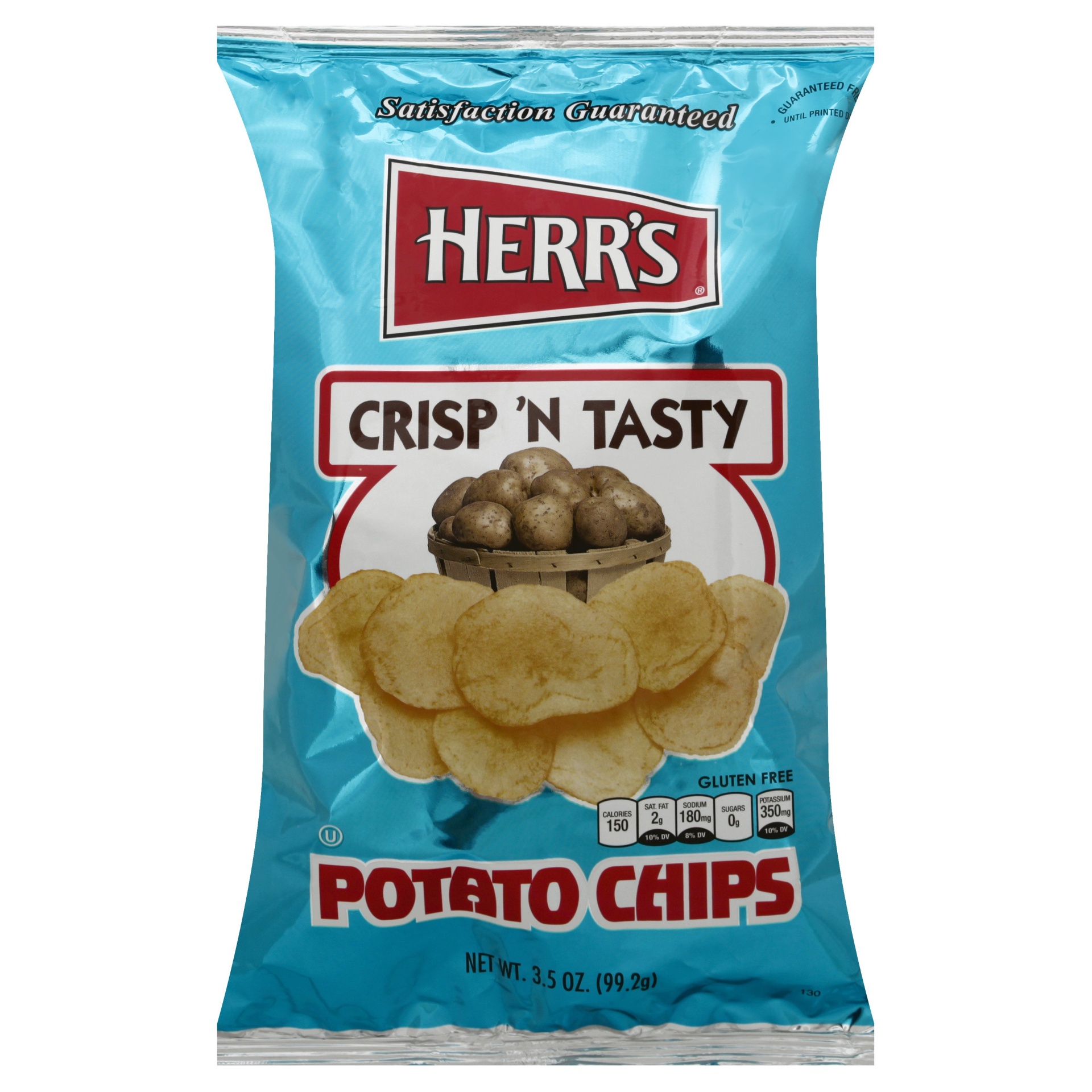 slide 1 of 1, Herrs Original Potato Chips, 3.5 oz
