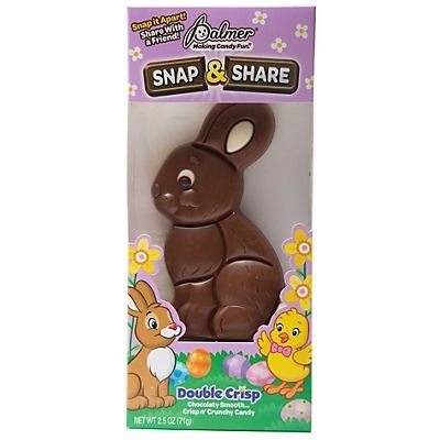 slide 1 of 1, Palmer Snap & Share Bunny Double Crisp Chocolate Easter Candy, 2.5 oz
