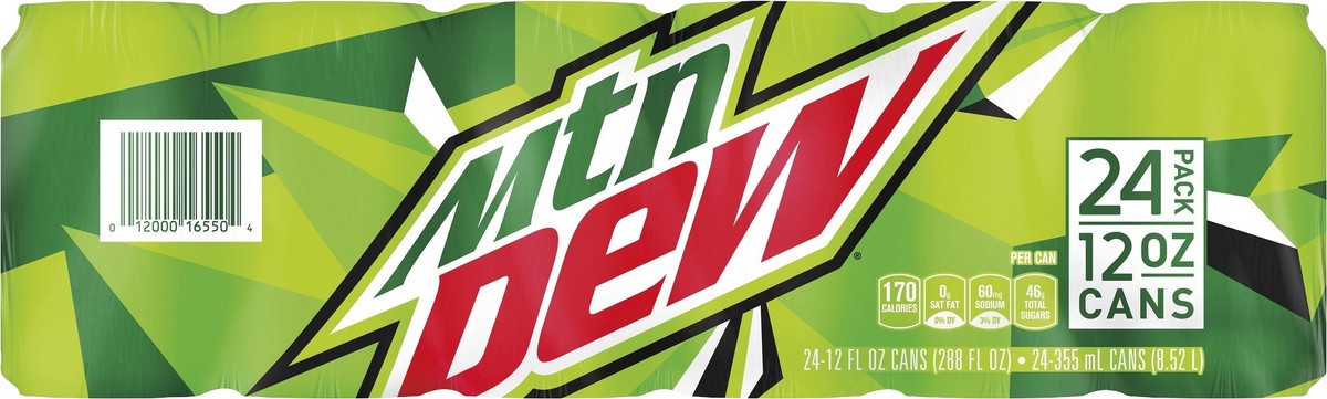 slide 1 of 7, Mountain Dew 24 Pack Soda 24 ea - 24 ct, 24 ct