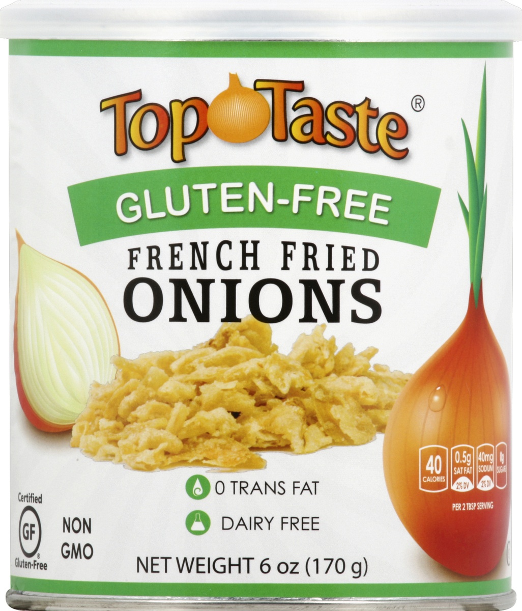 slide 2 of 2, Top Taste Gluten-Free French Fried Onions, 6 oz