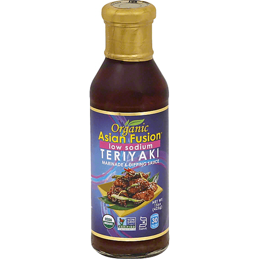 slide 3 of 3, Asian Fusion Marinade & Dipping Sauce, Teriyaki, Low Sodium, 15 oz