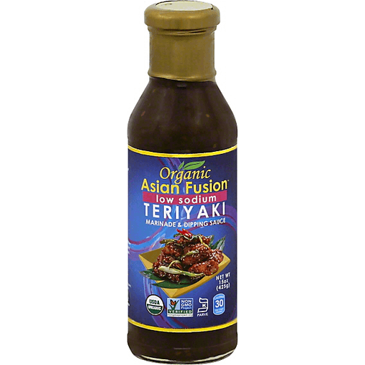 slide 2 of 3, Asian Fusion Marinade & Dipping Sauce, Teriyaki, Low Sodium, 15 oz