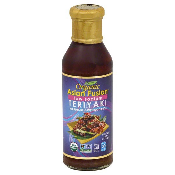 slide 1 of 3, Asian Fusion Marinade & Dipping Sauce, Teriyaki, Low Sodium, 15 oz