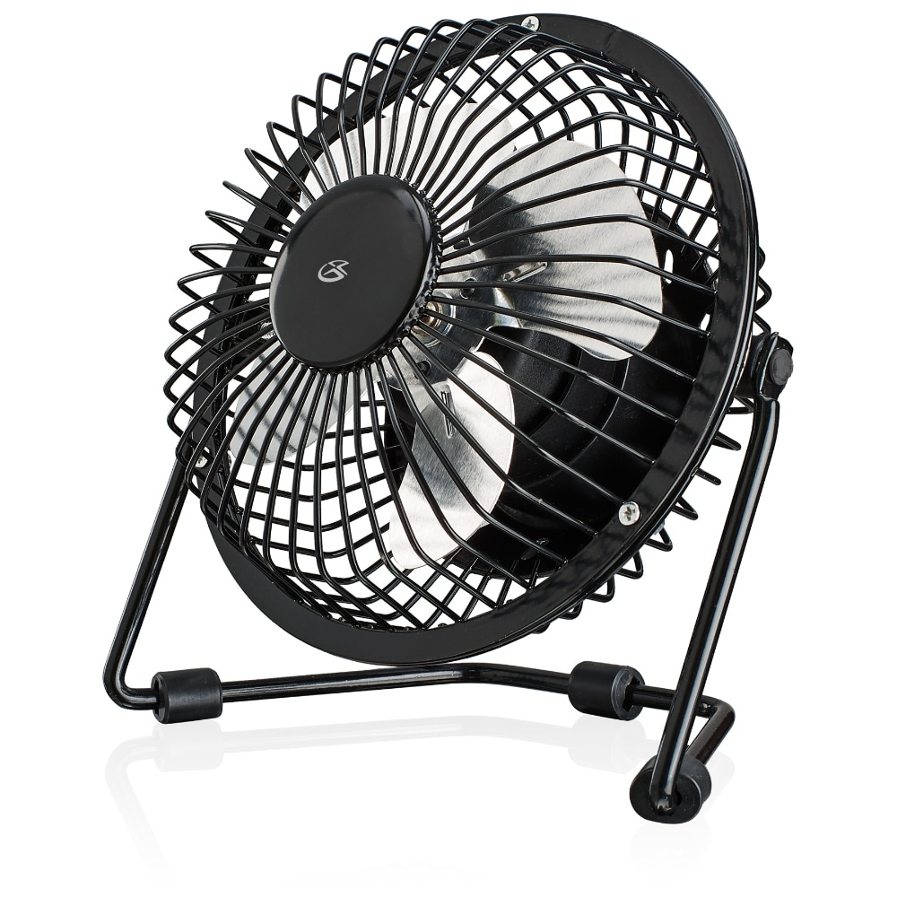 slide 1 of 1, Gpx Usb Powered Fan - Black, 4 in