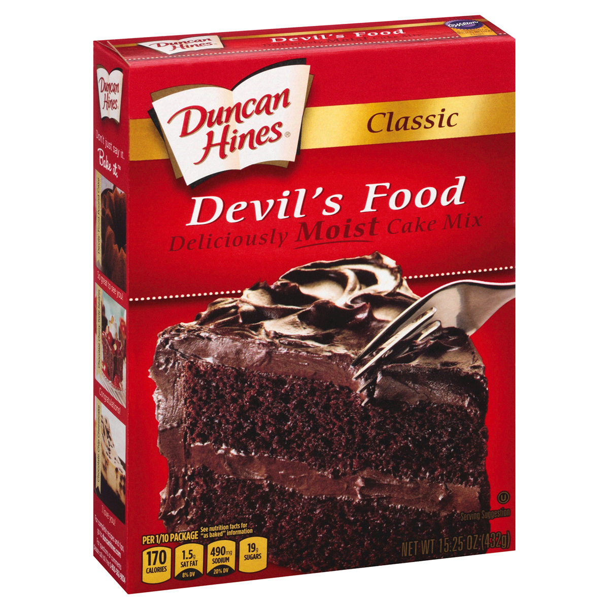 slide 2 of 3, Duncan Hines Devil's Food Cake Mix, 16.5 oz