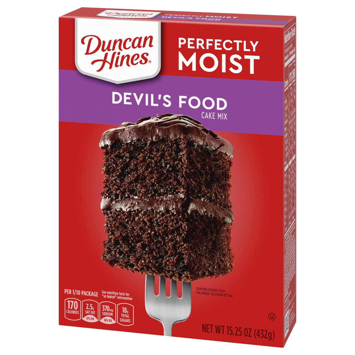 slide 3 of 9, Duncan Hines Devil's Food Cake Mix 15.25 oz, 15.25 oz