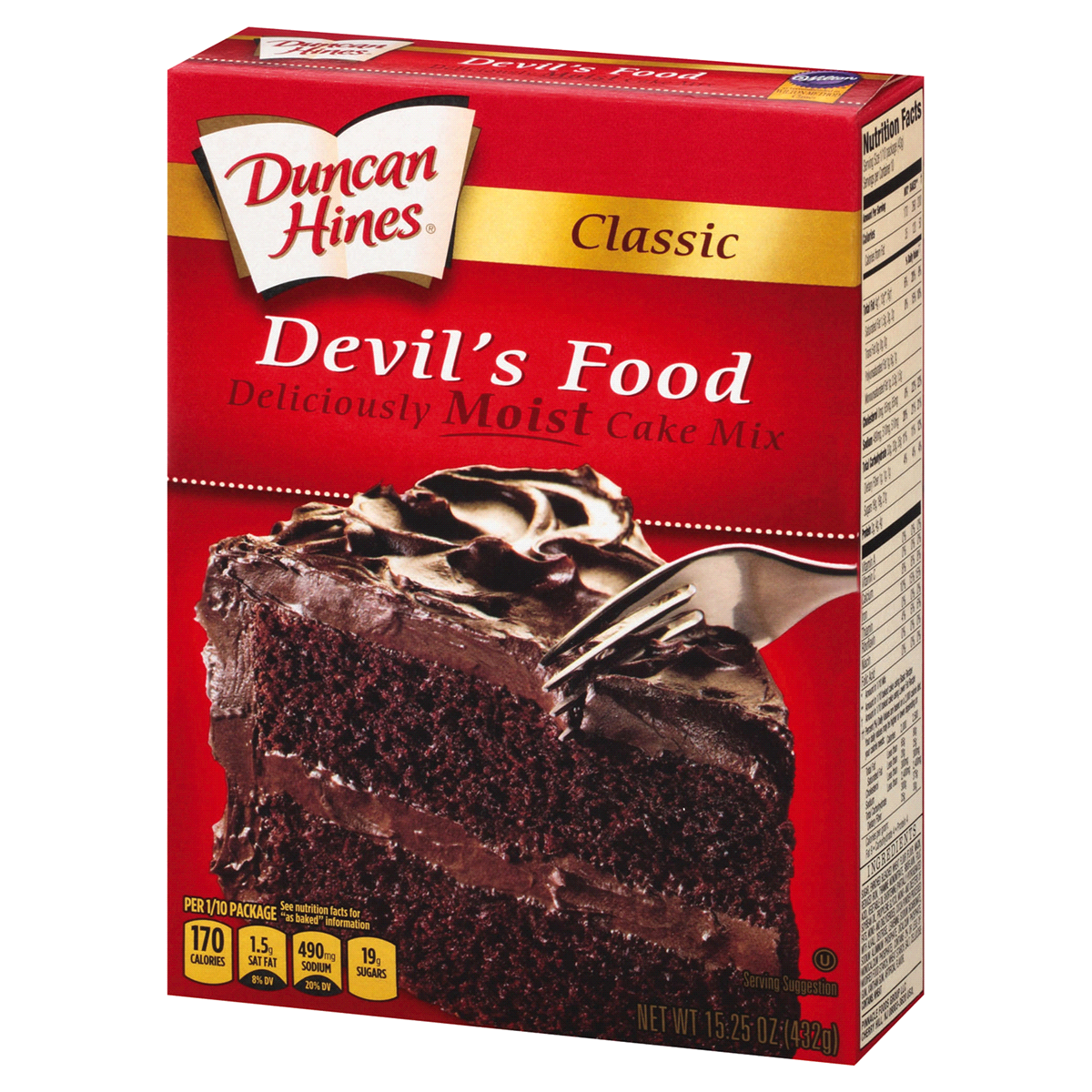 slide 3 of 3, Duncan Hines Devil's Food Cake Mix, 16.5 oz