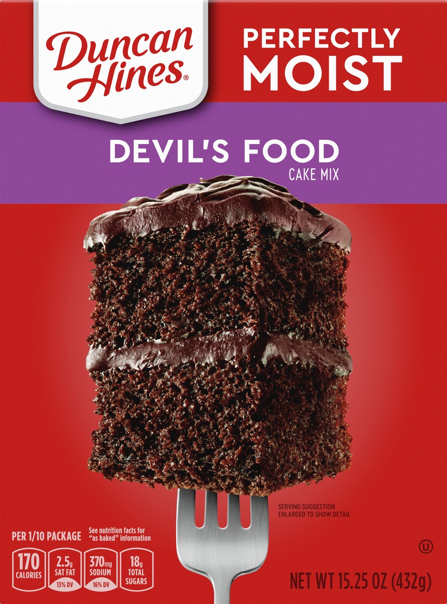 slide 6 of 9, Duncan Hines Devil's Food Cake Mix 15.25 oz, 15.25 oz