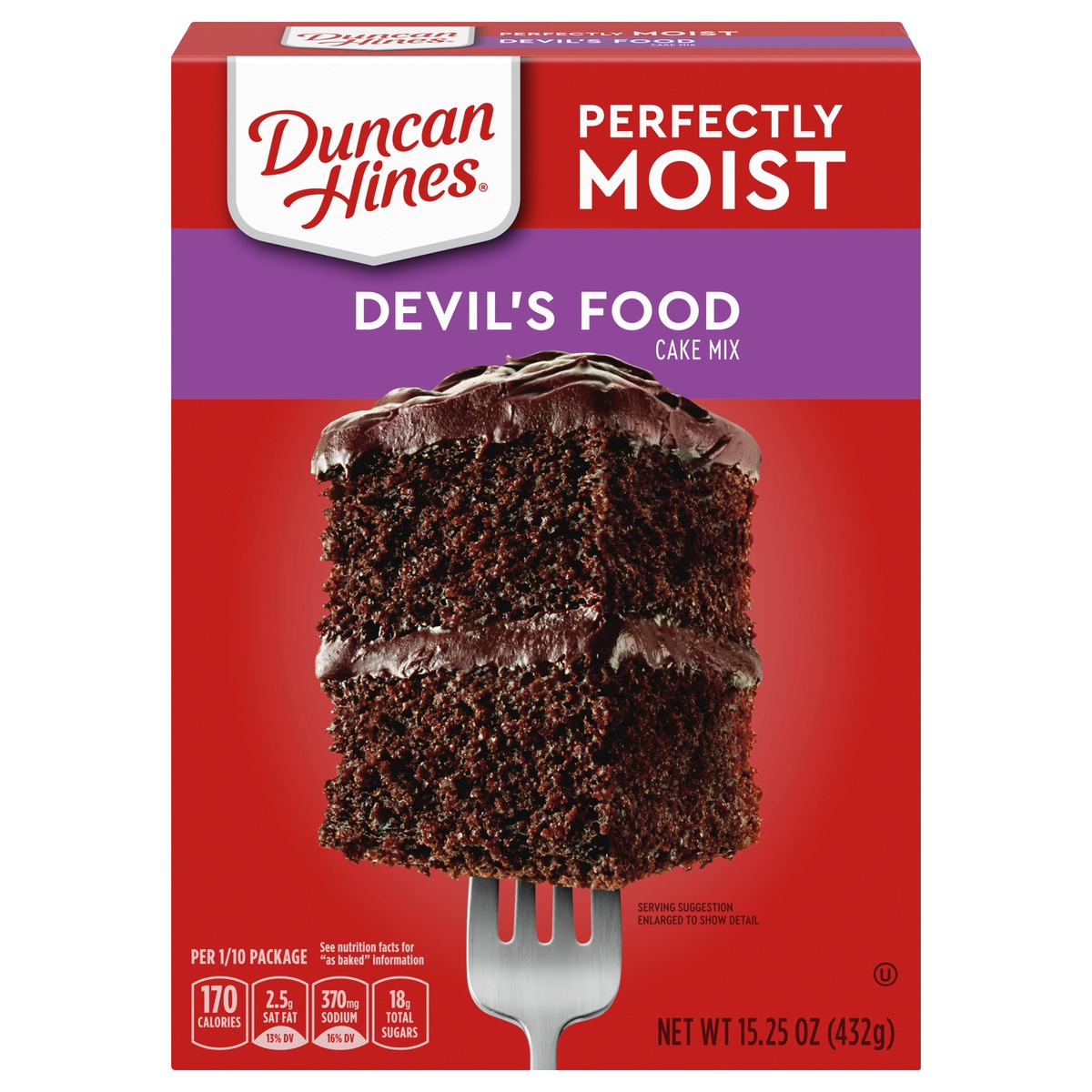 slide 1 of 3, Duncan Hines Devil's Food Cake Mix, 15.25 oz