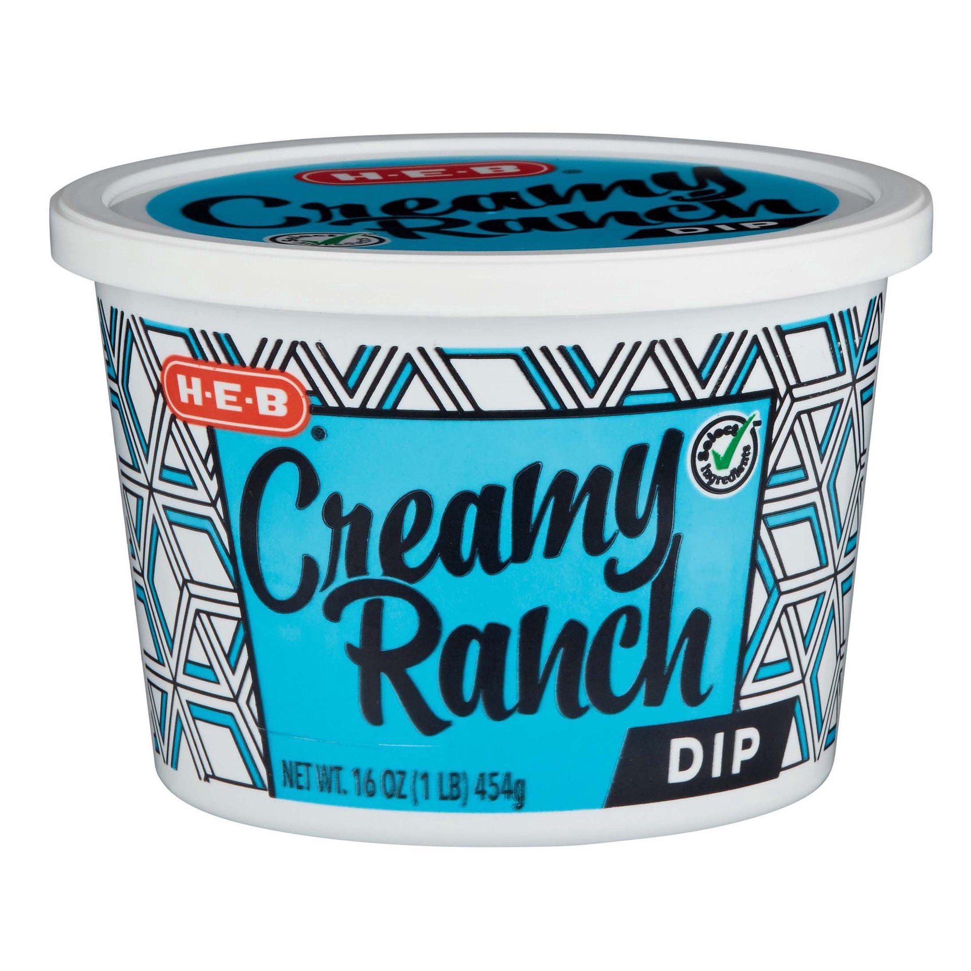 slide 1 of 1, H-E-B Ranch Dip, 16 oz