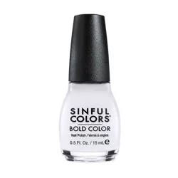 Sinful Colors Bold Color Nail Polish - Snow Me White - 0.5 fl oz