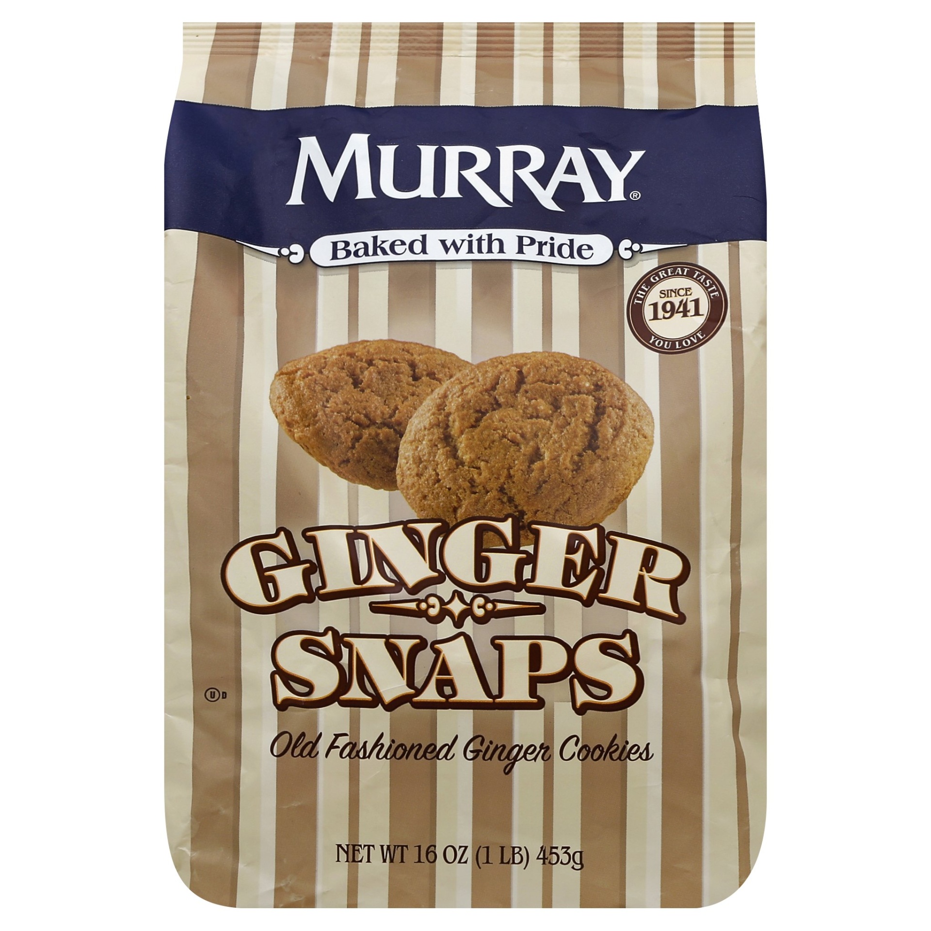 slide 1 of 7, Murray Old Fashioned Ginger Snaps Cookies, 16 oz