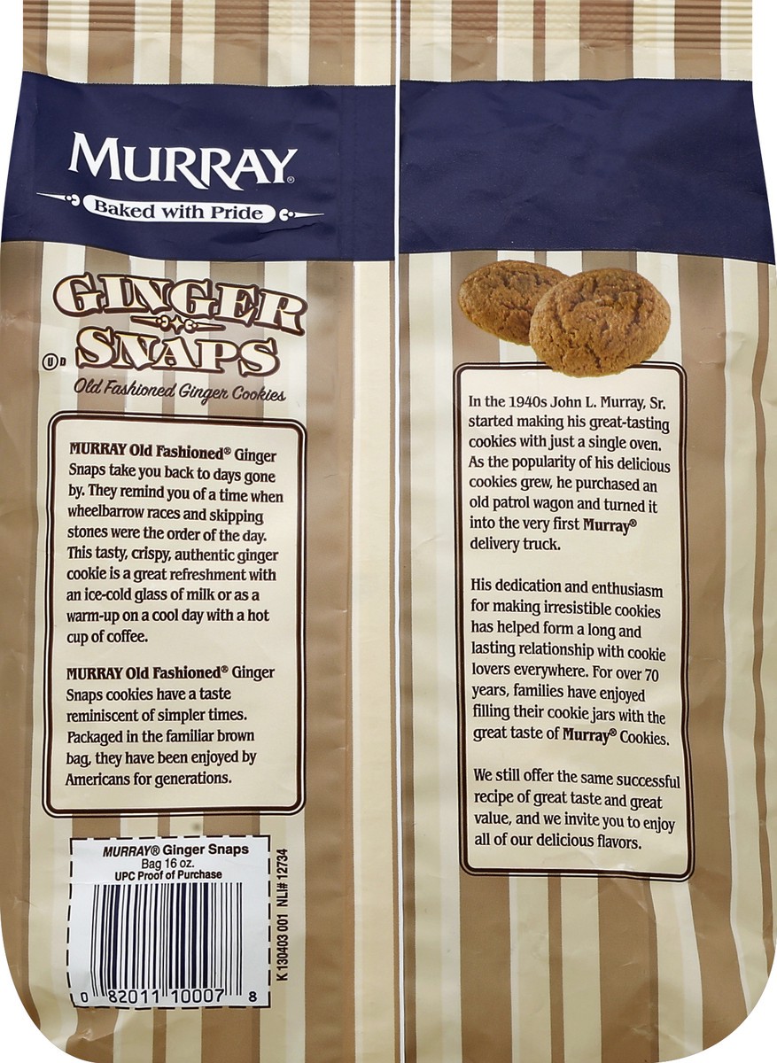 slide 6 of 7, Murray Old Fashioned Ginger Snaps Cookies, 16 oz