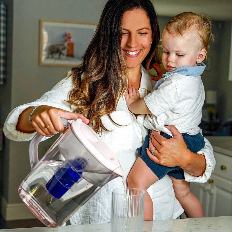 slide 10 of 10, PUR Filtration Water Pitcher Replacement Filter: Reduces Chlorine & Odors, 40-Gallon Life, Blue, Plastic, 1 Piece, 1 ct