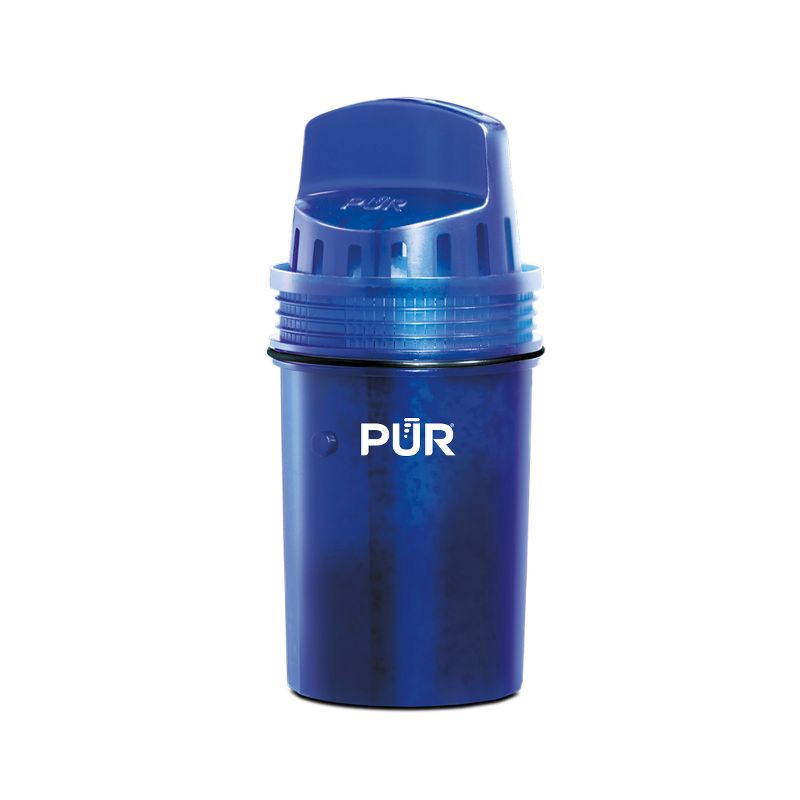 slide 1 of 10, PUR Filtration Water Pitcher Replacement Filter: Reduces Chlorine & Odors, 40-Gallon Life, Blue, Plastic, 1 Piece, 1 ct