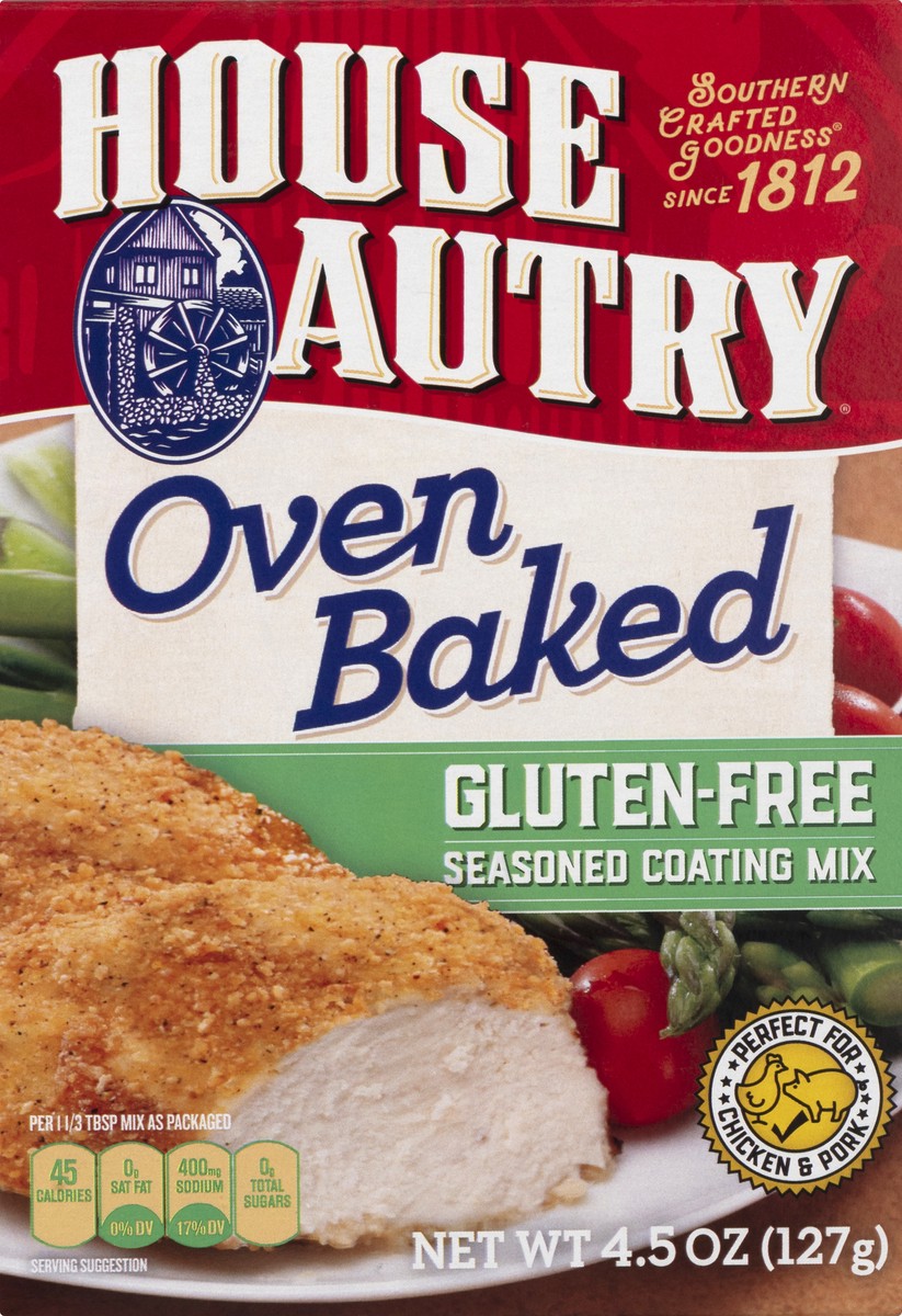 slide 7 of 13, House-Autry Oven Baked Gluten-Free Seasoned Coating Mix 4.5 oz, 4.5 oz