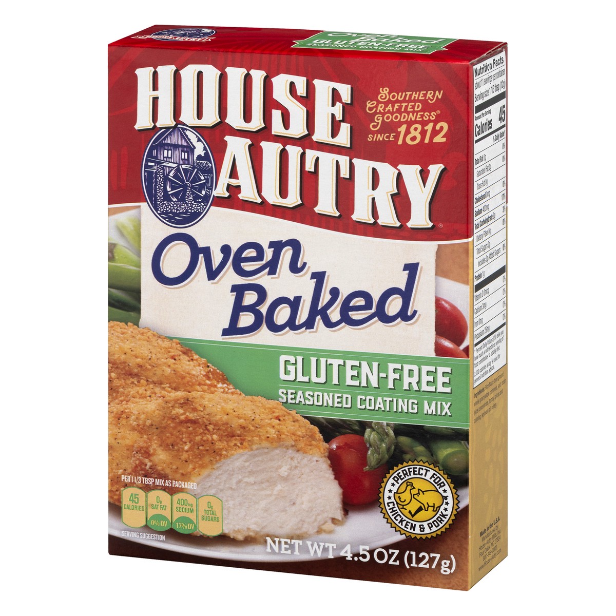 slide 4 of 13, House-Autry Oven Baked Gluten-Free Seasoned Coating Mix 4.5 oz, 4.5 oz