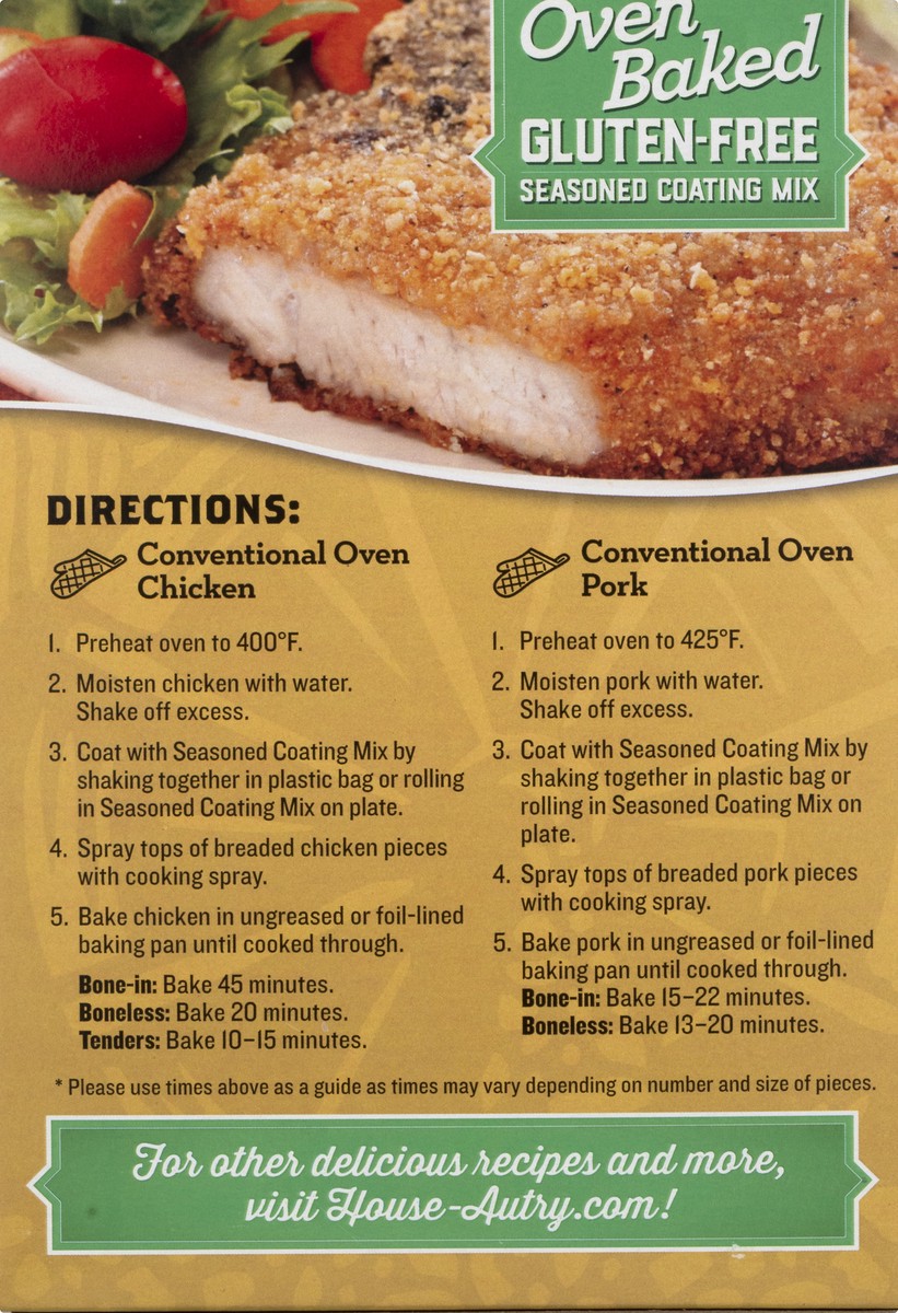 slide 3 of 13, House-Autry Oven Baked Gluten-Free Seasoned Coating Mix 4.5 oz, 4.5 oz