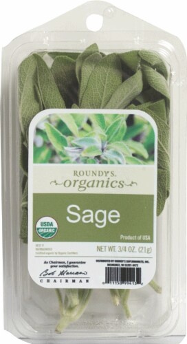 slide 1 of 1, Roundy's Roundys Organics Sage, 0.75 oz