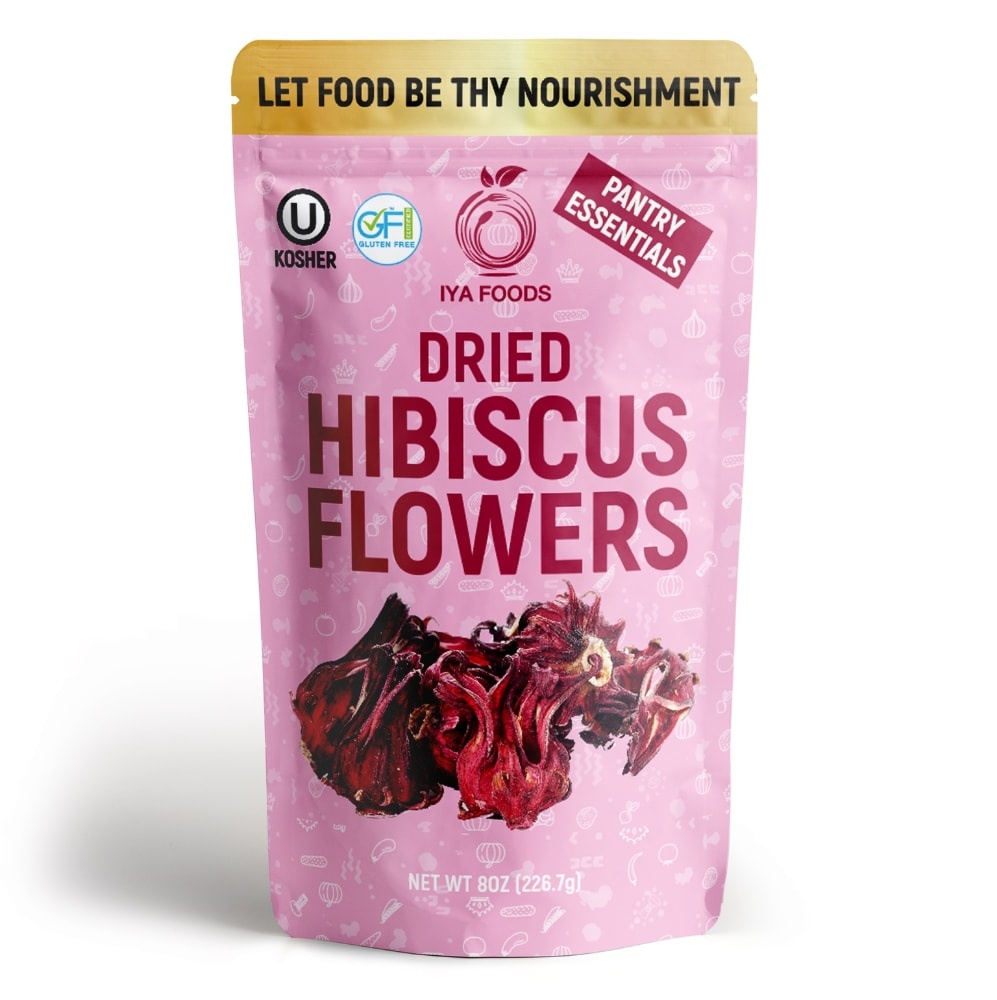 slide 1 of 1, Iya Foods Dried Hibiscus Flowers, 8 oz