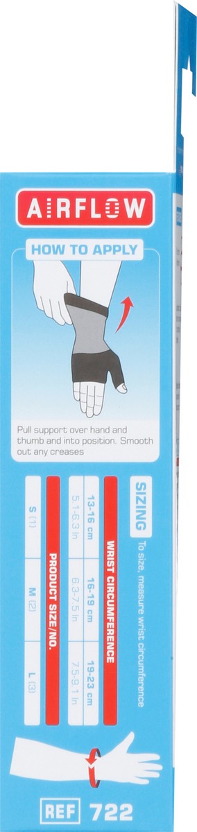 slide 5 of 9, Neo G Airflow Mild Black Wrist & Thumb Support Size M 1 ea, 1 ct