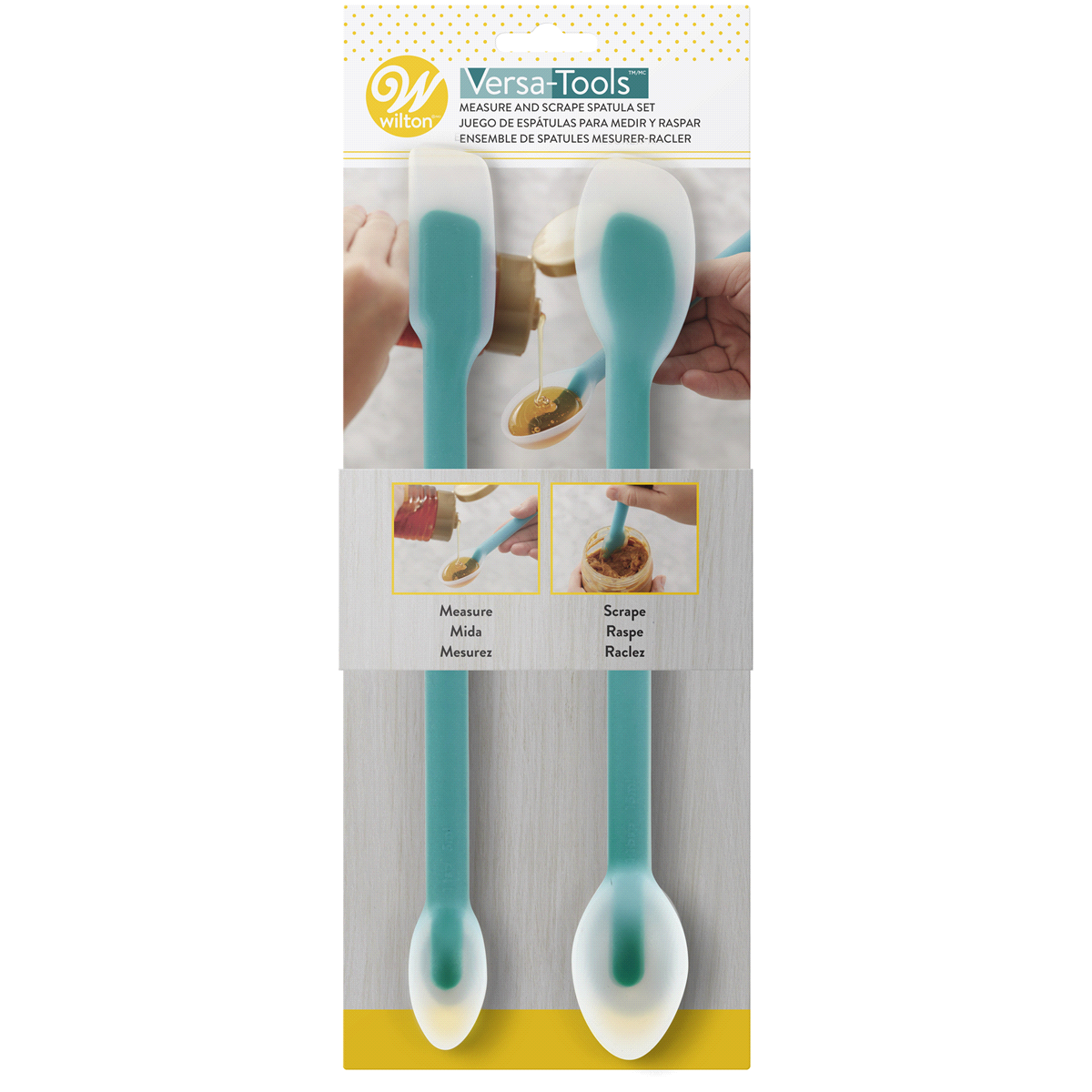 slide 1 of 1, Wilton Versa Measure and Scrape Spatula Set, 1 ct