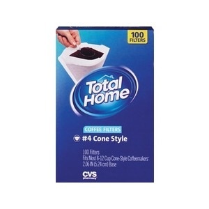 slide 1 of 1, Total Home By CVS Coffee Filters, 100 ct